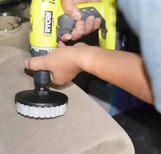 POWER DRILL BRUSH 5 INCH WHITE SOFT